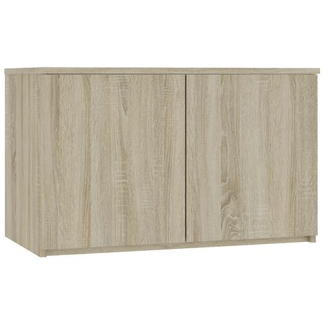 Schrankaufsatz für Kleiderschrank AKORD S90 Sonoma-Eiche 90 cm 2 Türen 2 Ebenen B90 x H55 x T51 cm