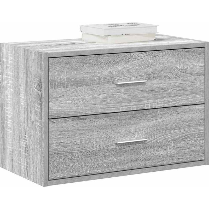 Vidaxl Schrank Mit 2 Schubladen Grau Sonoma 60x31x40 Cm Holzwerkstoff