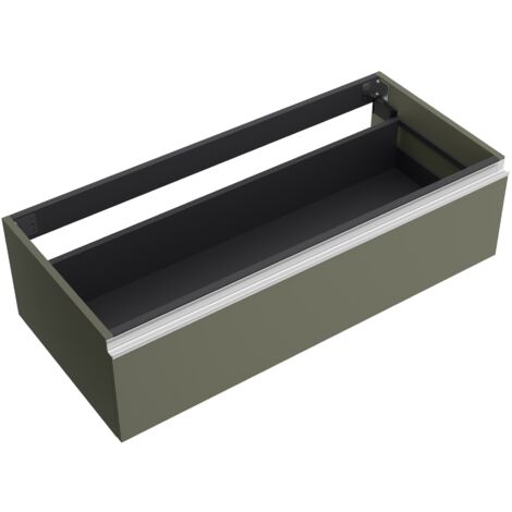 Schrankelement wandhängend SPIRIT 1000 1 Metallschublade mit Softeinzug GREEN FOREST 997 x 270 x 450 mm
