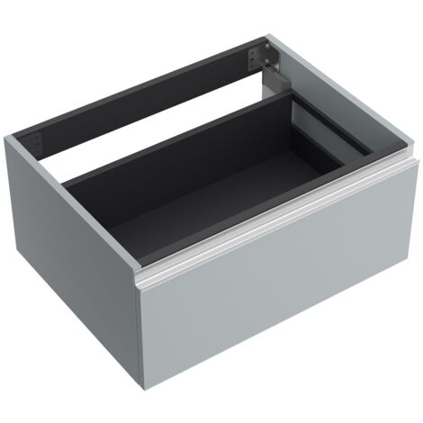 Schrankelement wandhängend SPIRIT 800 1 Metallschublade mit Softeinzug BLUE FOG 797 x 270 x 450 mm