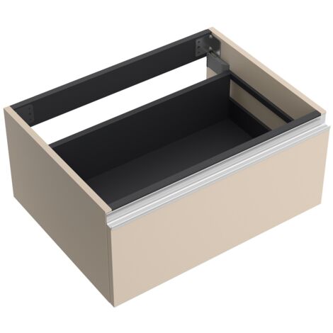 Schrankelement wandhängend SPIRIT 800 1 Metallschublade mit Softeinzug MACCHIATO 797 x 270 x 450 mm