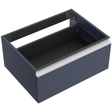 Schrankelement wandhängend SPIRIT 800 1 Metallschublade mit Softeinzug NIGHT BLUE 797 x 270 x 450 mm