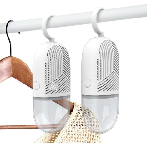 Schrankentfeuchter, Feuchtigkeitsabsorber, entfeuchtet Keller, Schränke, Waschküchen und beseitigt muffige Gerüche (2er-Pack)