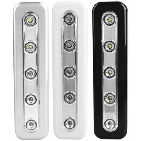 Schranklicht, LED-Nachtlicht mit 4 Touch-LEDs, einstellbares kabelloses, batteriebetriebenes Nachtlicht