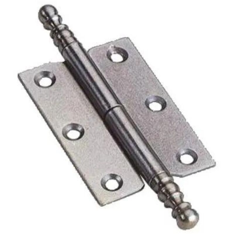 Bros Türbeschlag mit Töpfen aus poliertem Stahl 60x40 mm