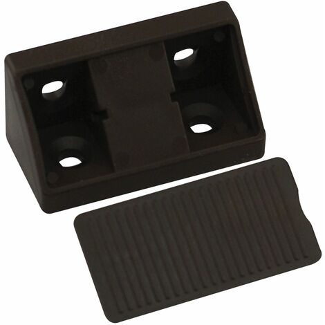 Schrankverbinder Universal, 21 x 21 x 44 mm, Kunststoff dunkelbraun