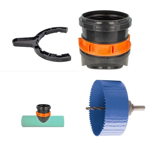 Schraubabzweig DN 160 zur Erdmontage an KG-Rohr DN 250 mm