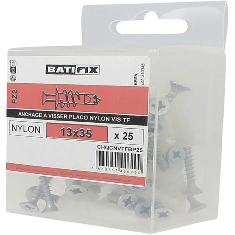 Schraubanker Nylon BATIFIX - 13x35 mm  fünfundzwanzig