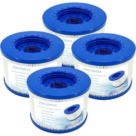 Schraubbarer Spa-Filter, 60 mm aufblasbarer Schraub-Spa-Filter für Lumix Poolfilterkartusche für Infinite Spa Filterzubehör, für Clever Spa Filter (4 Stück)
