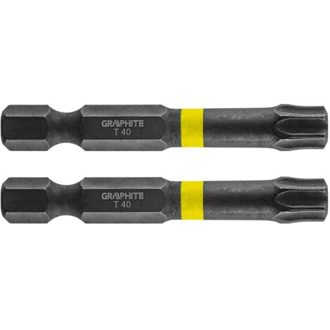Schraubbits Graphite tx40 50 mm 2er Pack hohe Drehmoment