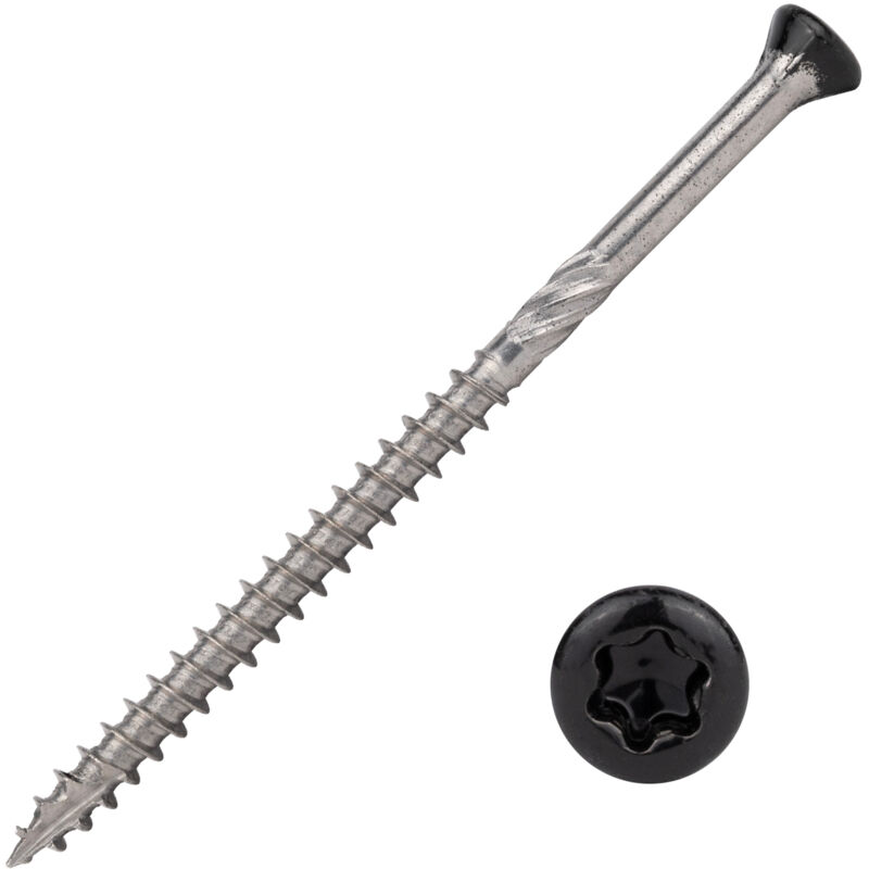 Wovar Schrauben Für Keilstülpschalung Schwarz Edelstahl 410 5 X 80 Mm