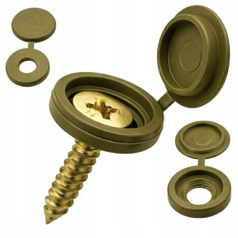 Schraubenabdeckungen 100 Stück Gold (400)