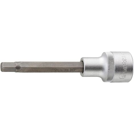 Schraubendr.-Einsatz 1/2" 7x100mm i6kt. FORTIS