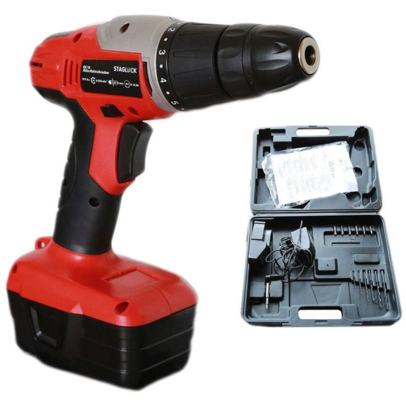 Image of Trade Shop - 18V trapano batterien a litio caricabatterien ricaricabile accessorien -