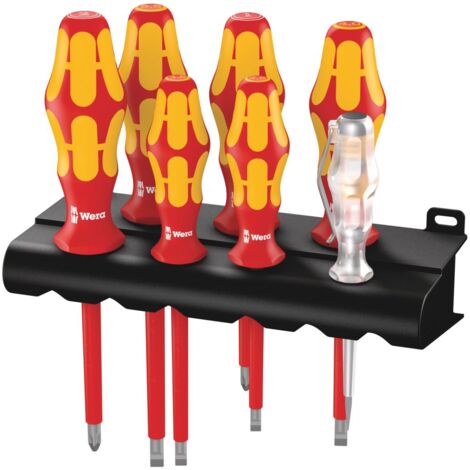 Schraubendreher-Satz Serie 160 i/7 VDE + Rack Schlitz/Phillips 7-teilig
