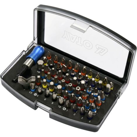 Schraubendreher-Bit-Set 59-teilig, Edelstahl AISI S2