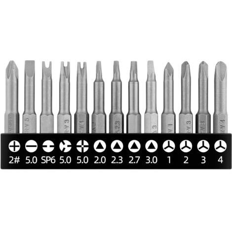 Schraubendreher-Bit-Set, Phillips, Dreieck, Schlitz, Y-förmig, Schraubenschlüssel, Innen-Phillips, für elektrische Schraubendreher, 13-teilig