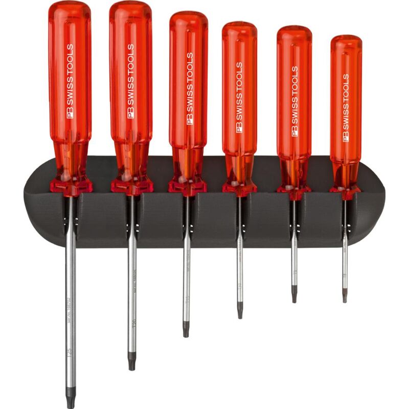 Pb Swiss Tools - Schraubendreher-Satz 6-teilig Torx im Wandhalter Classic