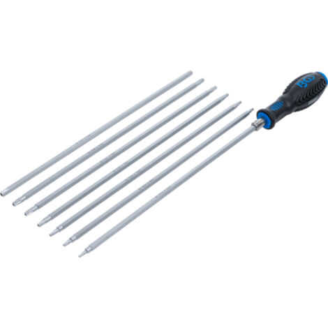 Länge 300 mm BGS Torx Schraubendreher Satz 8-teilig mit Wechselklingen 
