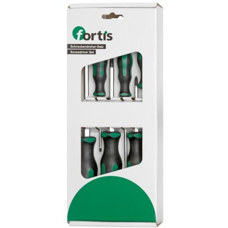 Schraubendreher-Satz Schlagkappe Schlitz/PH 6-teilig FORTIS