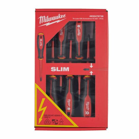 Schraubendreher Trilobe VDE PZ MILWAUKEE - 7-teiliges Set - 4932478738