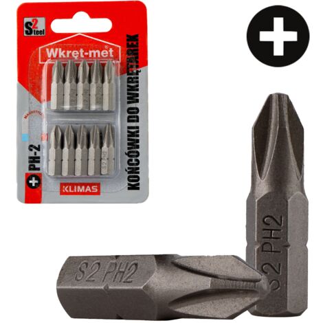 Schraubendreherbits TYP PH2X25 - 10 Stück S2