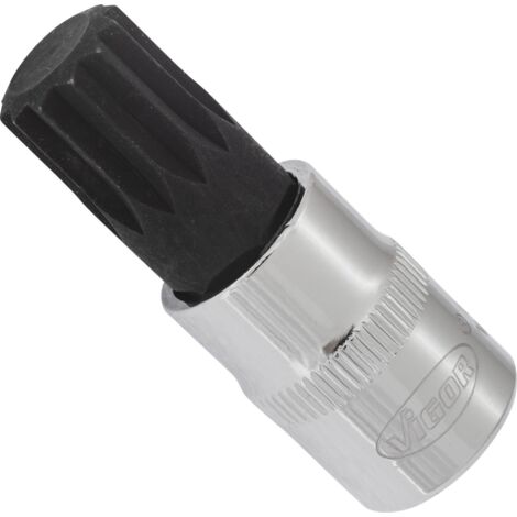 Schraubendrehereinsatz ∙ V6112 ∙ 3/8 Zoll (10 mm) Vierkant hohl ∙ Innen Vielzahn Profil XZN ∙ SW M14