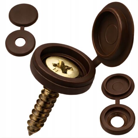 Schraubenkappen 100 Stück Bronze (400)