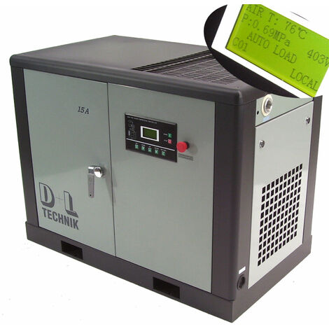 Schraubenkompressor Druckluft Kompressor 15kW 2100L 10 Schraubenverdichter 05134