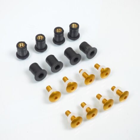 Schraubenset Blase oder Windschutzscheibe one 8 Schrauben Gold 8
