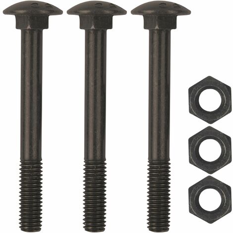 Schraubenset für Langband einseitig 400mm, Schwalbenschwanz, schwarz verzinkt