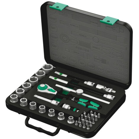 Schrauber Bit-und Ratschen-Set 3/8" WERA 8100 SB 4 Zyklop Speed-Knarrensatz 3/8" (38 teilig)