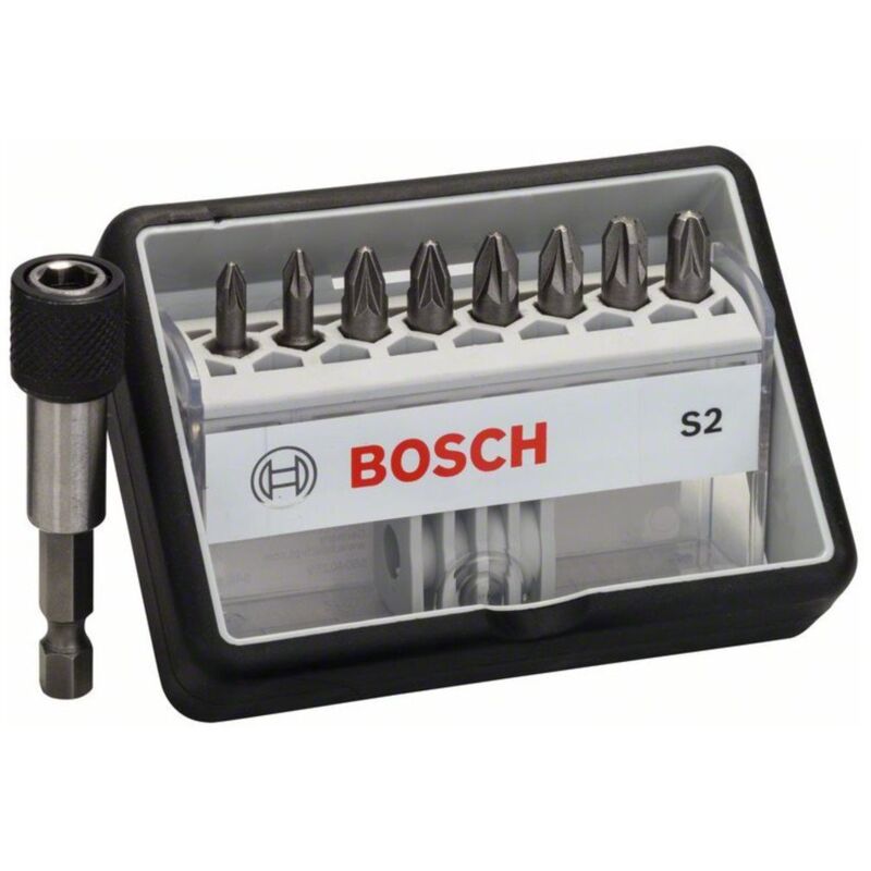 Image of Schrauberbit-Set Robust Line s Extra-Hart 8 + 1-teilig 25 mm pz - Bosch