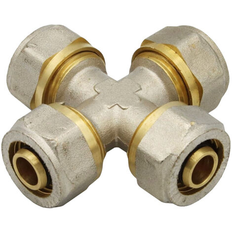 Schraubfitting Kreuz-T-Stück 16x2 mm Mehrschichtverbundrohr