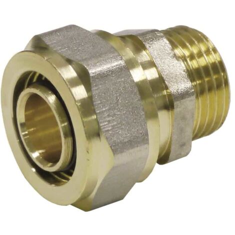 Schraubfitting, Kupplung 16mm, Fitting 3/4 Zoll AG, Verbundrohr Fitting