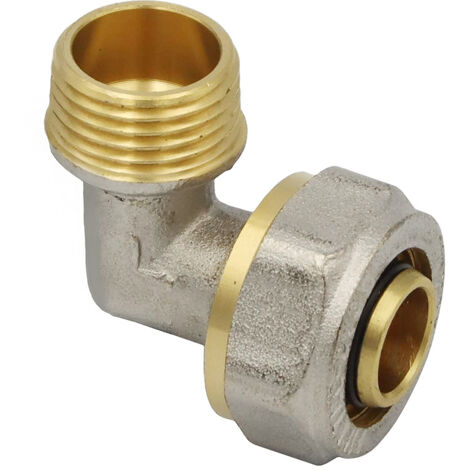 Schraubfitting Winkel Bogen 20x2 mm 90° 1/2 Zoll AG Verbundrohr