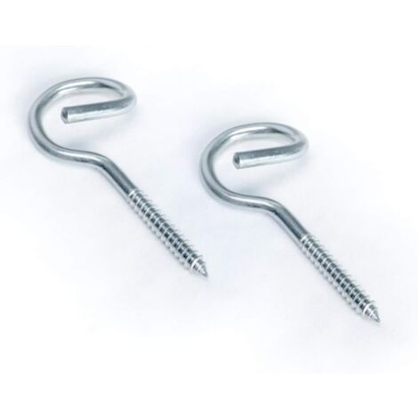 Schraubhaken Haken, Edelstahl-Schraubhaken, Haken für Schaukeln, Stahl-Hängematten-Schaukel-Schraubhaken, ideal für Hängematten und Hängesessel (2 Stück)