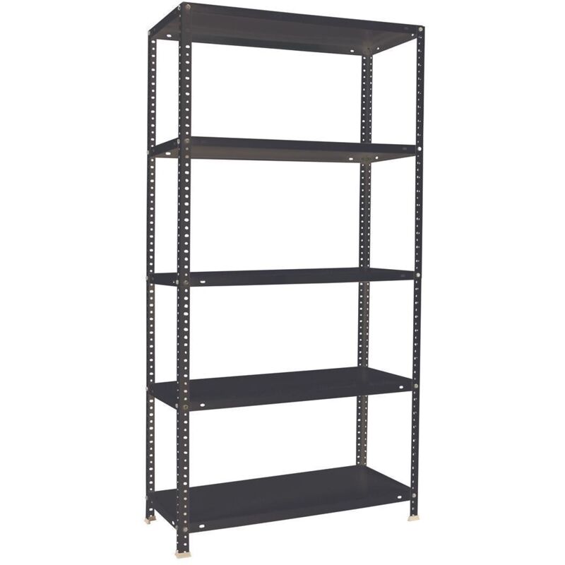 Tagère à vis panda HxLxP 180x90x50cm Charge du compartiment 100kg Étagère de rangement en métal Anthracite