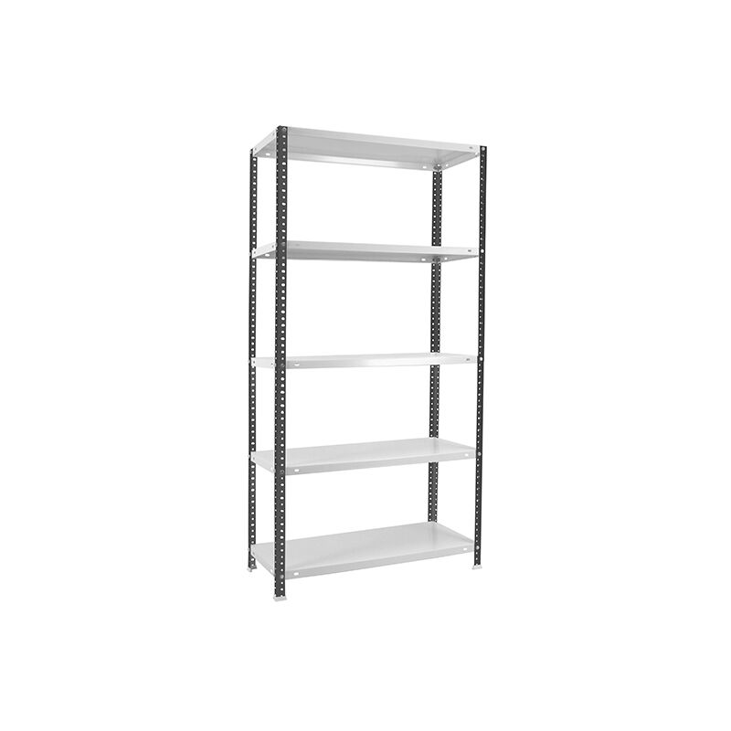 Tagère à vis panda HxLxP 180x90x50cm Charge du compartiment 100kg Étagère de rangement en métal Blanc Anthracite