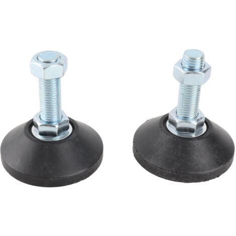[Schraubspitzen] M16 Nivellierfüße, Nylon und Legierung, 80 mm, 2 Stück, Tragfähigkeit 150 kg.