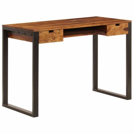 Schreibtisch 110 x 55 x 78 cm Massivholz Akazie und Stahl vidaXL