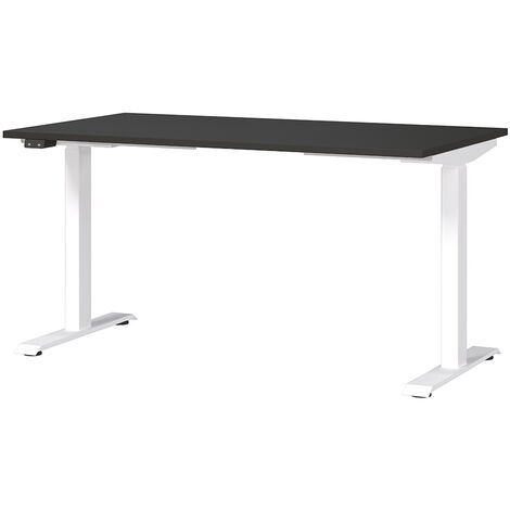 Schreibtisch 140cm, elektrisch höhenverstellbar, graphit, MEMPHIS-01