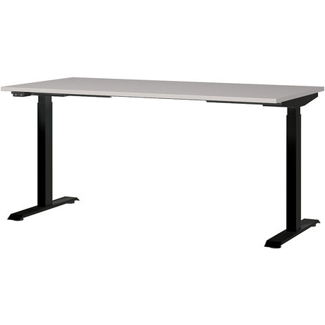 Schreibtisch 160cm, elektrisch höhenverstellbar, kaschmir, MEMPHIS-01