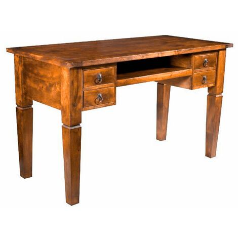 Schreibtisch Akazie 130x60x77 honig  lackiert OXFORD 0506 - hellbraun