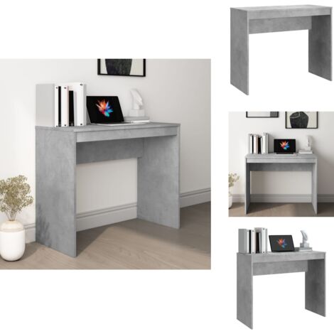 Schreibtisch Betongrau 90x40x72 cm Holzwerkstoff - Schreibtisch - Holzwerkstoff Schreibtisch - Moderner Schreibtisch - Grauer Schreibtisch - Kleiner Schreibtisch