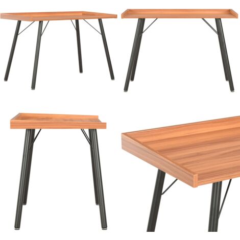 Schreibtisch Braun 90×50×79 cm - Schreibtisch - Home Office - Laptoptisch - Bürostuhl - Ergonomisch - Home & Living