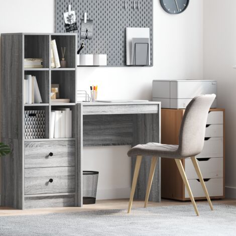 Schreibtisch Grau Sonoma Spanplatte 70 x 40 x 76 cm Einfach vidaXL111855