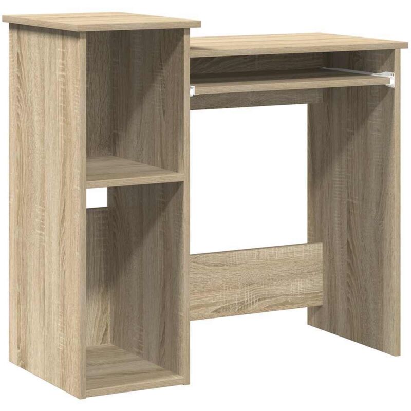 Schreibtisch Mit Regalen Sonoma-eiche 84x40x78 Cm Holzwerkstoff Vidaxl