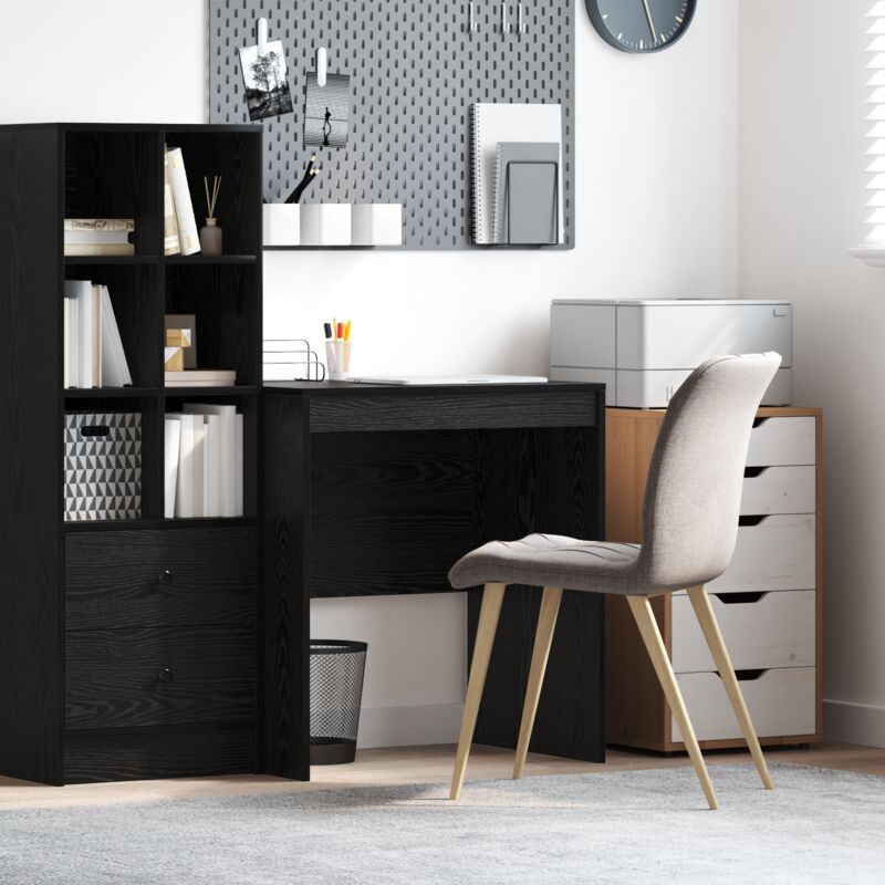 Vidaxl - Schreibtisch Schwarze Eiche 70 X 50 X 76 Cm Holzwerkstoff