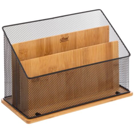 Schreibtisch-organizer havi bambus schwarz - 5five